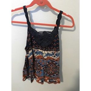 Aztec print tank top